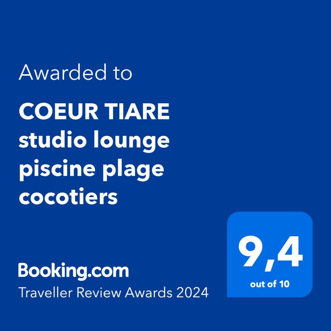 Coeur Tiare Studio Lounge Piscine Plage Cocotiers Saint-Francois  Exterior foto
